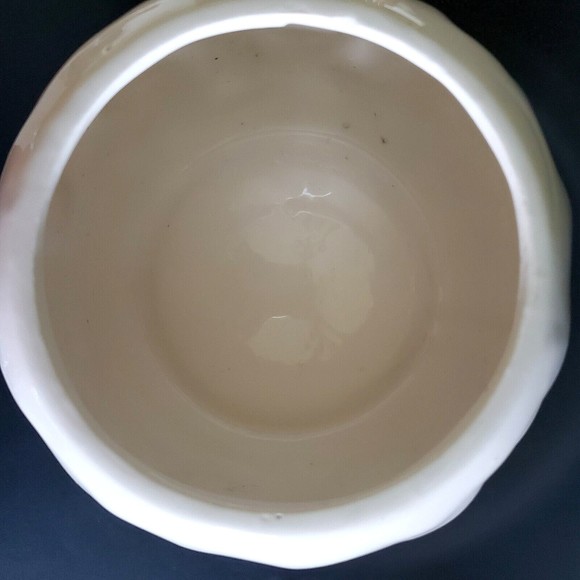 Vtg Santa Bear Cookie Jar Teddies Riding Candy Cane Sleigh Sled on Snowball NOS - Picture 6 of 9